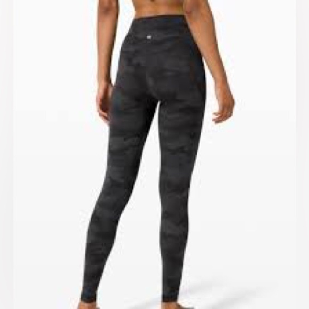 Lulu Lemon Black Camo print legging